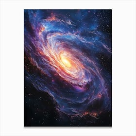 Spiral Galaxy In Space 4 Canvas Print