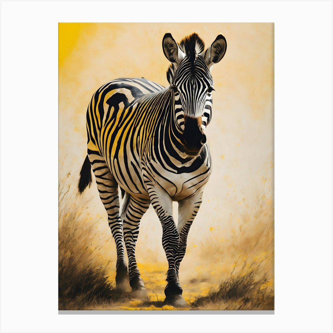 Zebra 1 Canvas Print by DIGITAL_AI - Fy