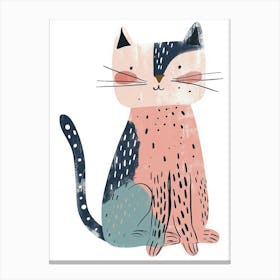 Chausie Cat Clipart Illustration 3 Canvas Print
