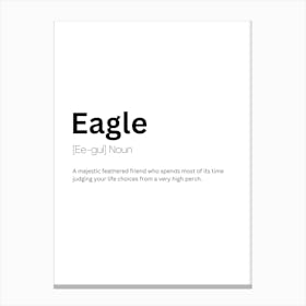 Eagle Definition Meaning Canvas Print