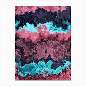 Abstract Marbled Painting Canvas Print