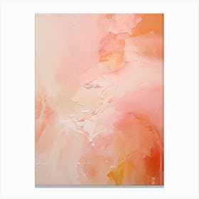 Pink And Orange, Abstract Raw Painting 2 Canvas Print