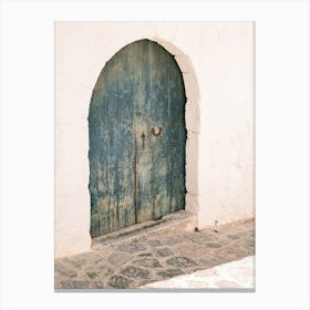 Old Blue Door // Ibiza Travel Photography Canvas Print