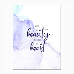 Wake Up Beauty - Floating Colors Canvas Print