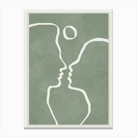 Abstract Couple Canvas Print