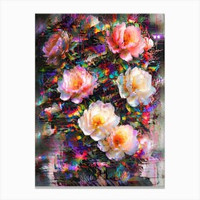 Roses In A Vase 1 Canvas Print