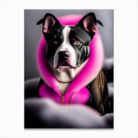 Pink Dog Canvas Print