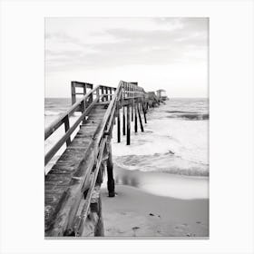 Outer Banks, Black And White Analogue Photograph 1 Canvas Print