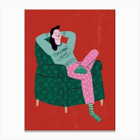 Christmas hater Canvas Print