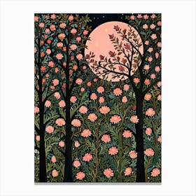 William Morris Moonlight In The Forest 116 Canvas Print