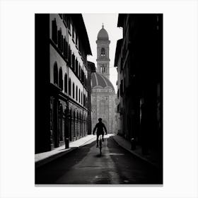 Florence, Italy, Black And White Analogue Photograph 3 Canvas Print