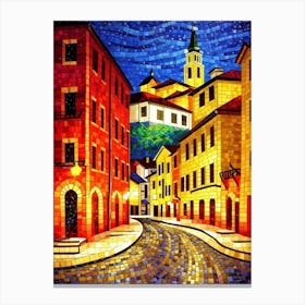 Mosaic Of A City Canvas Print