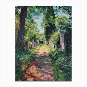 Brompton Cemetery London Parks Garden 4 Painting Canvas Print