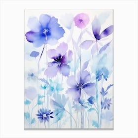 Watercolor Flowers 2 Canvas Print