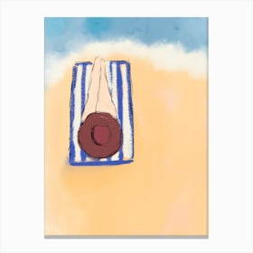 Laying By The Beach Canvas Print