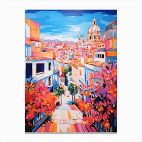 Valencia Spain 3 Fauvist Painting Canvas Print