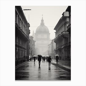 Turin, Italy,  Black And White Analogue Photography  4 Canvas Print
