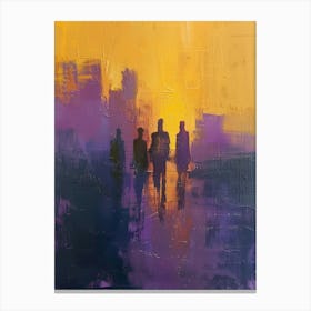 Sunset Walkers Canvas Print