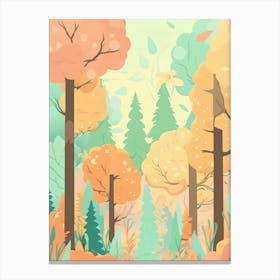 Autumn Forest Graphic Canvas Print