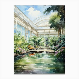 Longwood Gardens Usa Watercolour 1 Canvas Print