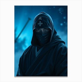 Dark Ninja Assasin - Diverse Art Illustration 87 Canvas Print