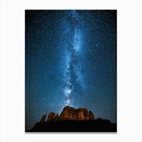 Milky Way Galaxy Night Sky Sedona Arizona Canvas Print