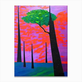 Ironwood Tree Cubist Canvas Print