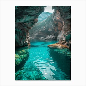 Caves In Greece Canvas Print