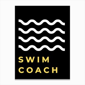 Swim Coach Logo 1 Canvas Print
