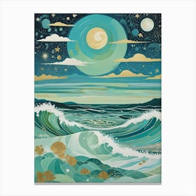 Cosmic Sky Over The Ocean no1 Toile