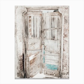 Santorini Door Canvas Print