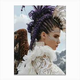 Eagle woman Canvas Print