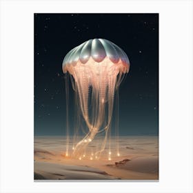 Cosmic jellyfish in the desert 1 Canvas Print