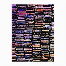 Vhs Collection Canvas Print