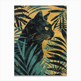 Cat In The Jungle 11 Canvas Print