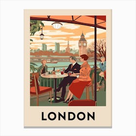 Vintage Travel Poster London 5 Canvas Print