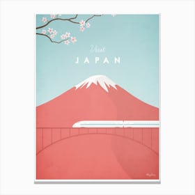 Visit Japan Train Canvas Print