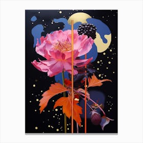 Surreal Florals Rose 3 Flower Painting Canvas Print