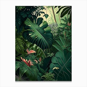 Serene Rainforest 1 Botanicals Canvas Print
