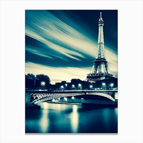 Eiffel Tower At Night 3 Canvas Print