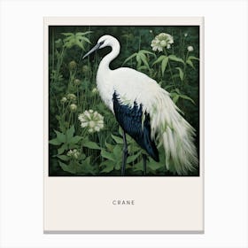 Ohara Koson Inspired Bird Painting Crane 3 Poster Canvas Print