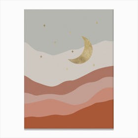 Bohemian Moon Canvas Print