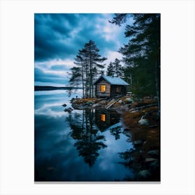 Cabin In The Woods 8 Canvas Print