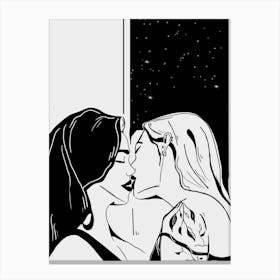 Girls Kissing Lgbtq 1 Canvas Print