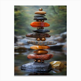 Balancing Stones 4 Canvas Print