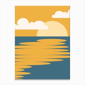 Sunset Over The Ocean 17 Canvas Print