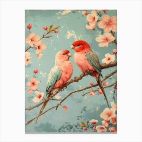 Pink Birds Canvas Print