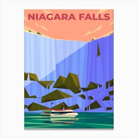 Niagara Falls travel posters Canvas Print