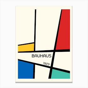 Bauhaus Geometric Minimalist 1 Canvas Print