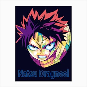 Natsu Dragneel Wpap Canvas Print